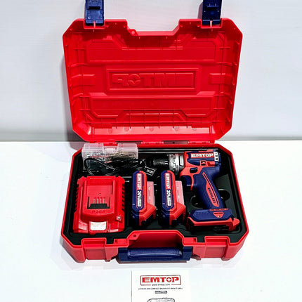 EMTOP TALADRO PERCUTOR INALAMBRICO BRUSHLESS 1/2" ULCIDL20602