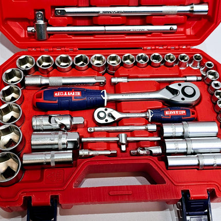 EMTOP JUEGO DE DADOS MECANICOS 1/2" - 28 PCS ESKT12281