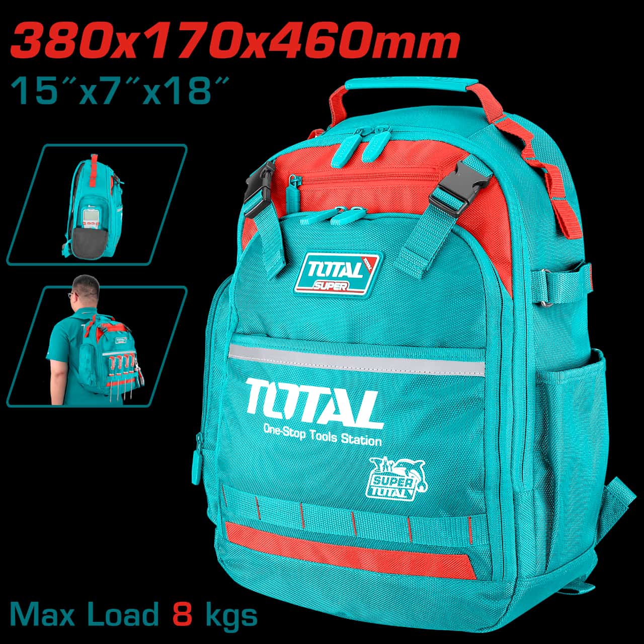 TOTAL MOCHILA PARA HERRAMIENTAS - THBP02025