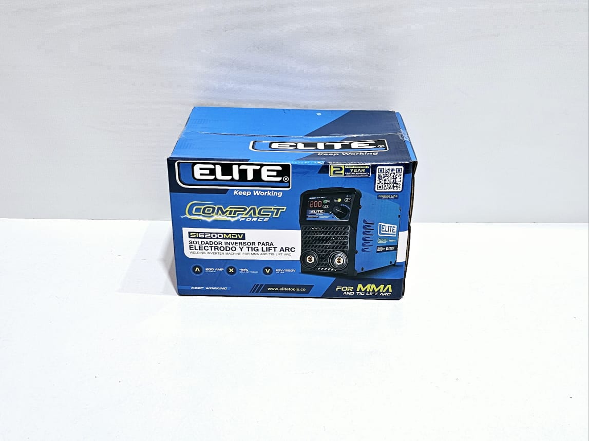 ELITE SOLDADOR INVERSOR PARA ELECTODO Y TIG 200AMP  - S16200MDV