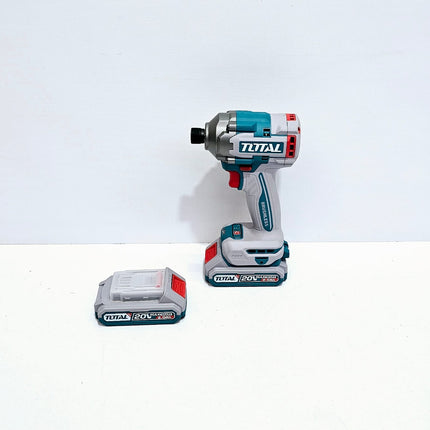 TOTAL ATORNILLADOR DE IMPACTO 20V + ESTUCHE Y ACCESORIOS - UTIRLI2028
