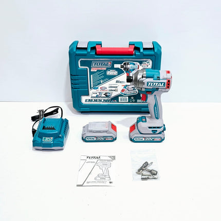 TOTAL ATORNILLADOR DE IMPACTO 20V + ESTUCHE Y ACCESORIOS - UTIRLI2028