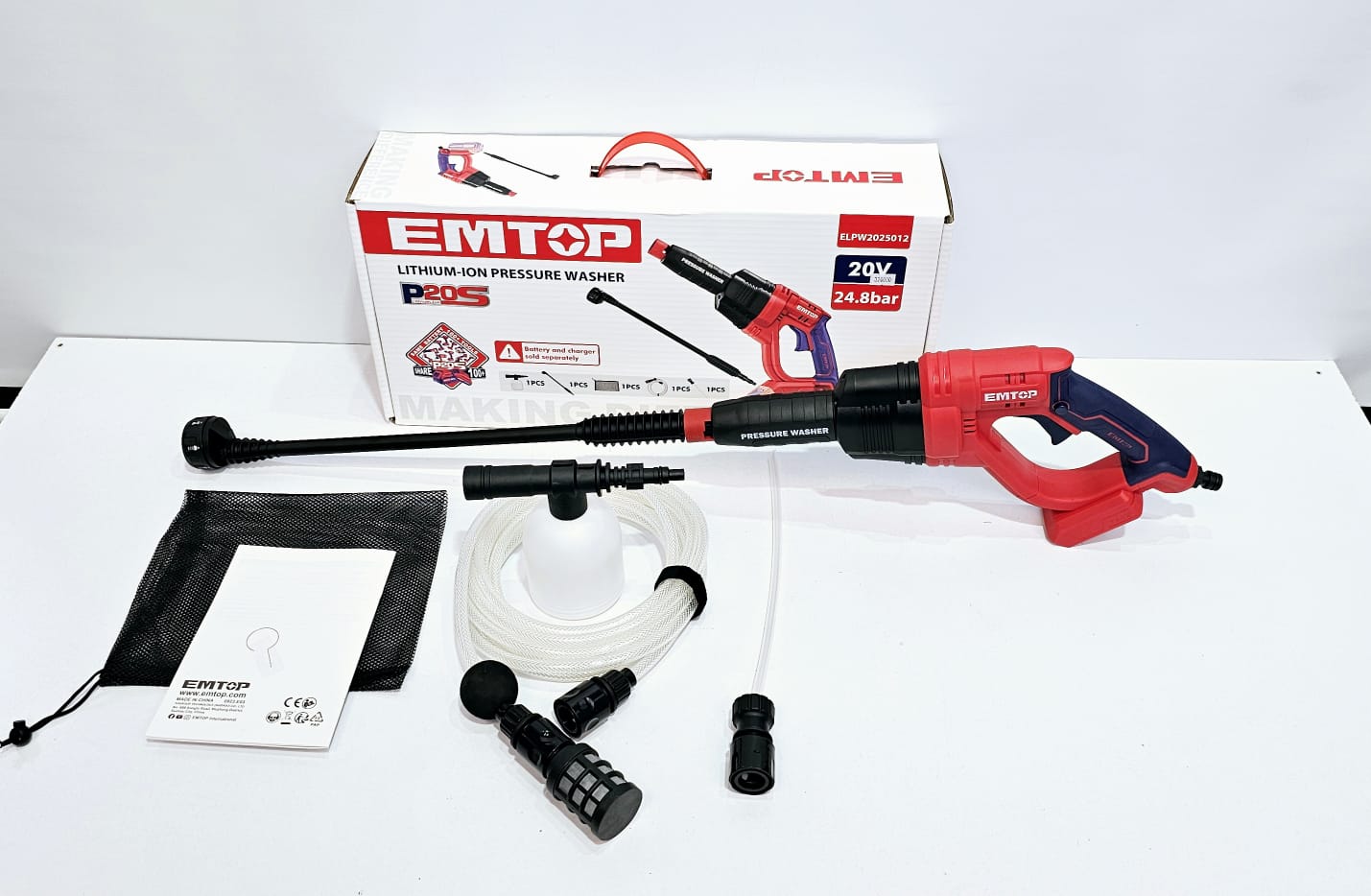 EMTOP HIDROLAVADORA INHALAMBRICA 360PSI - ELPW2025012