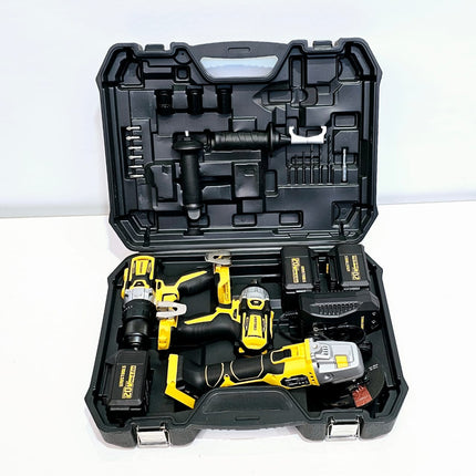 UYUSTOOLS KIT DE INALAMBRICO (AMOLADOR + TALADRO + LLAVE DE IMPACTO 20V UY-IKC02-2047