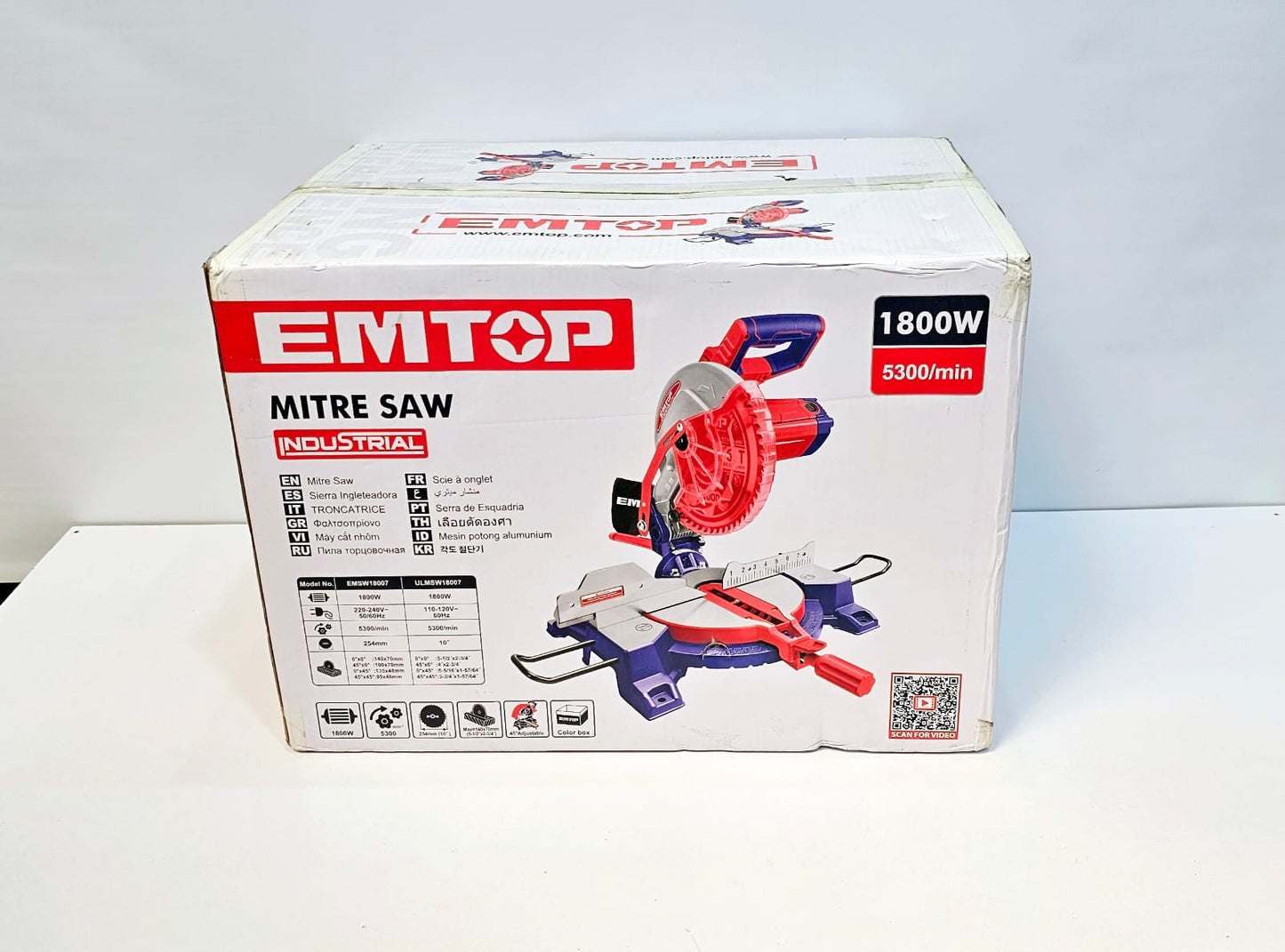 EMTOP SIERRA INGLETEADORA 10" ULMSW18007