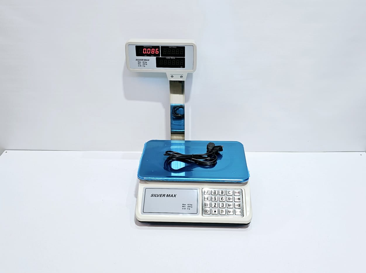 BÁSCULA ELECTRÓNICA DE PEDESTAL 40KG