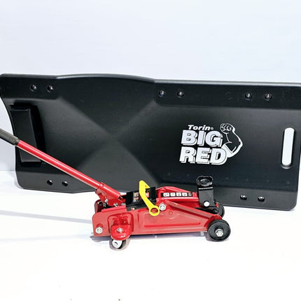 COMBO TORIN BIG RED CAMILLA PLASTICA PARA MECANICO 36" + TORIN GATO HIDRAULICO CARRETILLA 2 TON