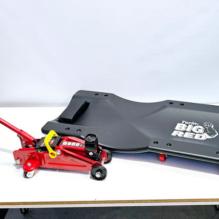 COMBO TORIN BIG RED CAMILLA PLASTICA PARA MECANICO 36" + TORIN GATO HIDRAULICO CARRETILLA 2 TON