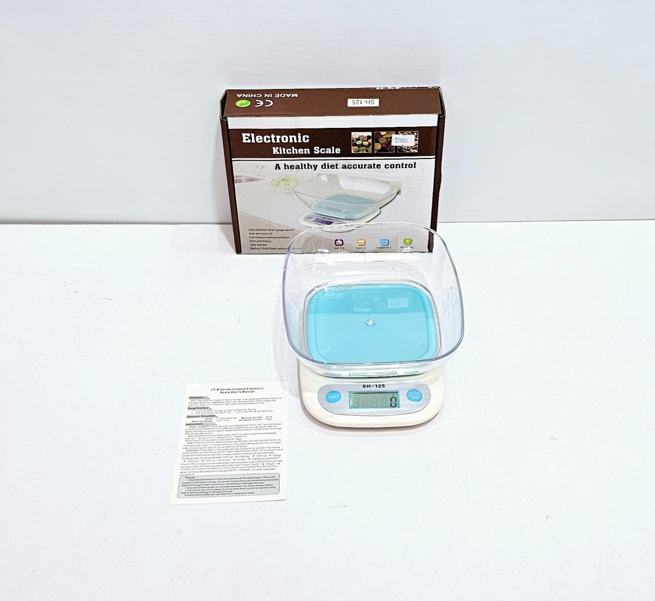 GRAMERA DIGITAL 5KG + RECIPIENTE - SH-125