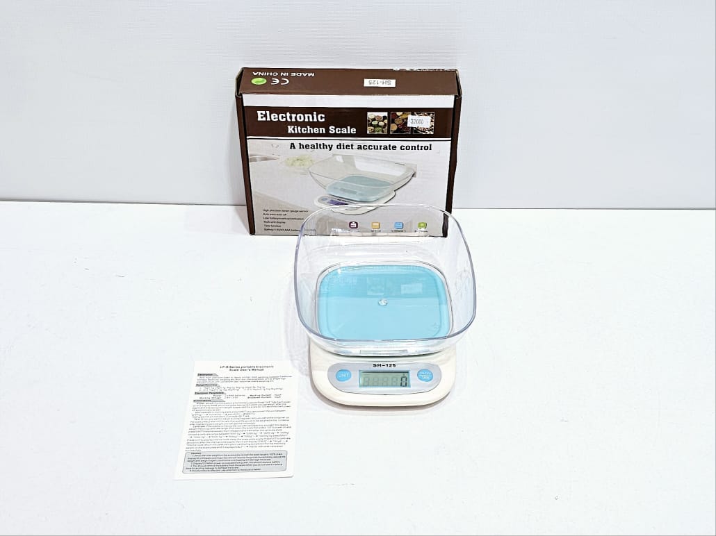 GRAMERA DIGITAL 5KG + RECIPIENTE - SH-125