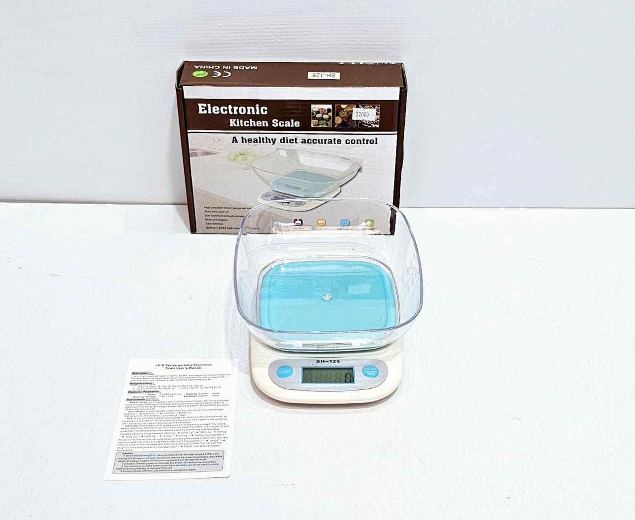 GRAMERA DIGITAL 5KG + RECIPIENTE - SH-125