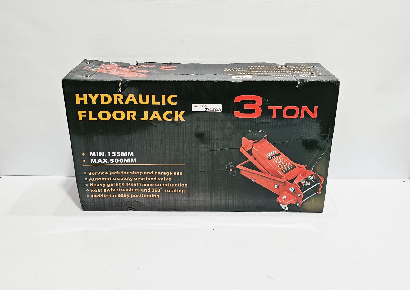 I.O GATO HIDRAULICO 3 TONELADAS TIPO ZORRA 1588