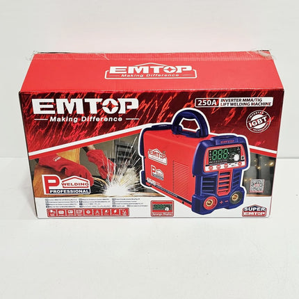 EMTOP SOLDADOR INVERSOR 250 AMP 110/220V ULWDEM2561