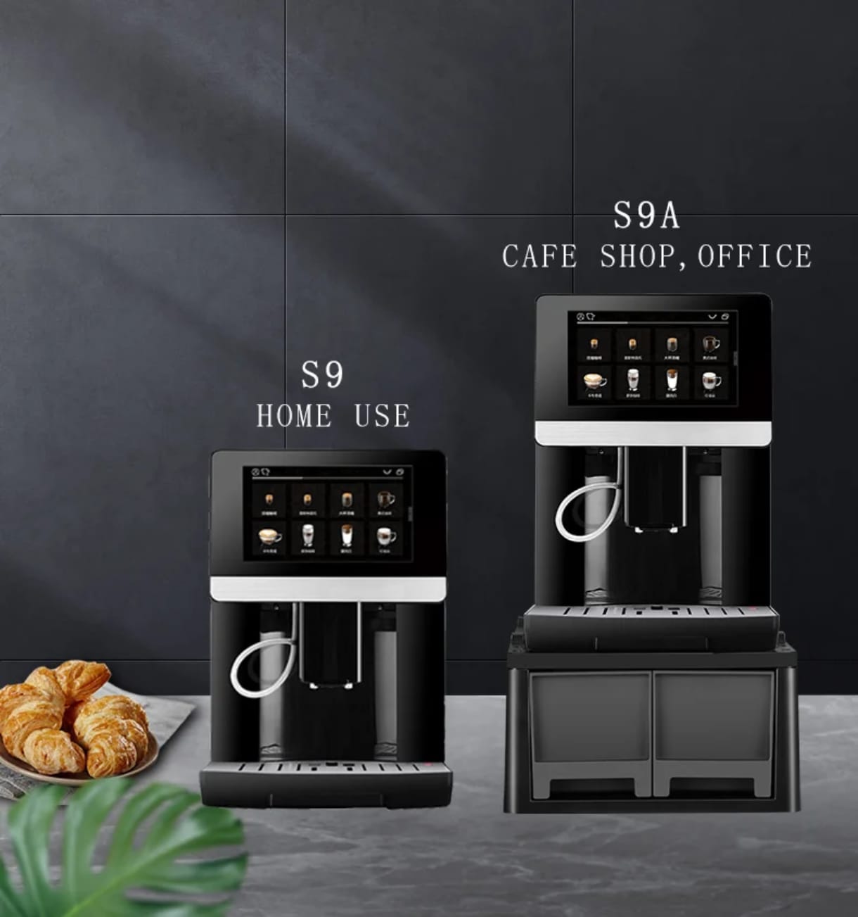 Cafetera Automática Profesional 19 Bares con Pantalla Táctil de 7" – 20 Bebidas