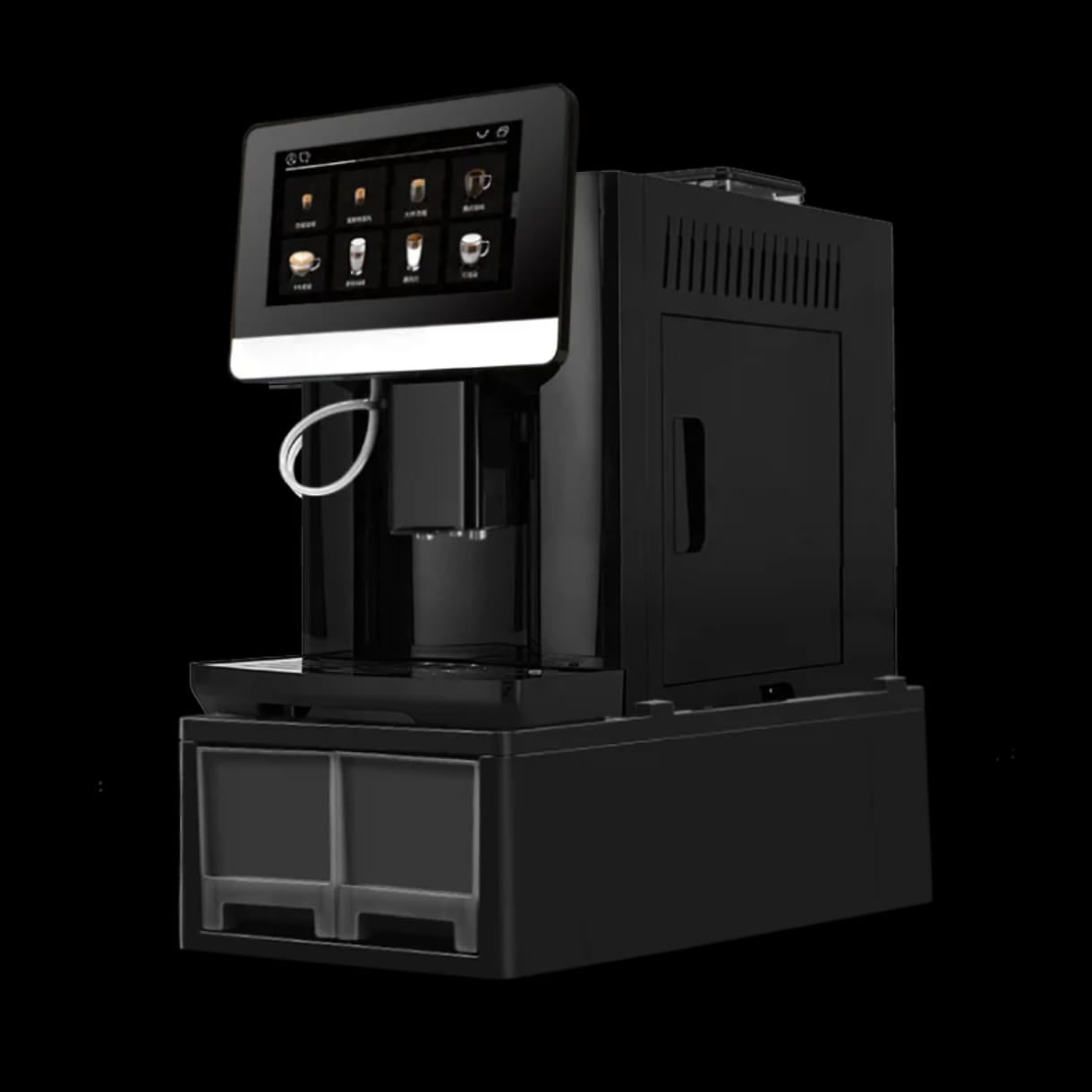 Cafetera Automática Profesional 19 Bares con Pantalla Táctil de 7" – 20 Bebidas