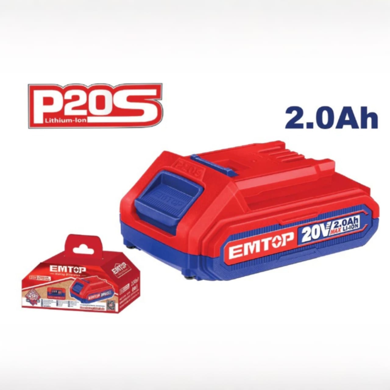 EMTOP BATERIA DE ION DE LITIO 20V 2,0AH - EBPK20011