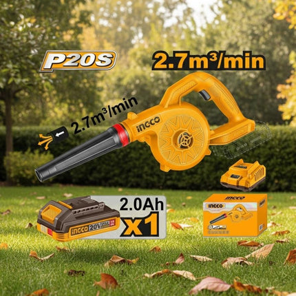 INGCO SOPLADOR INALAMBRICO 20V  UCABLI20781