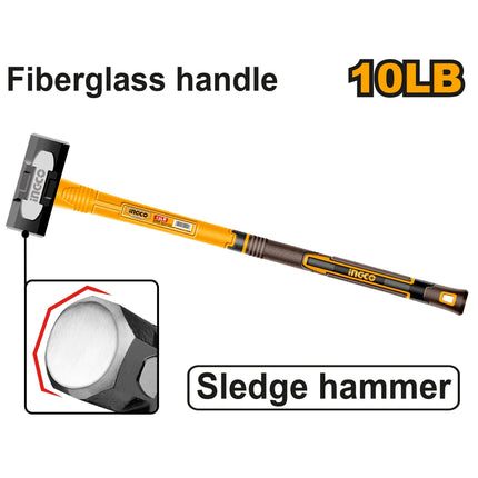 INGCO ALMADANA 10LB MANGO FIBRA VIDRIO HSM81498