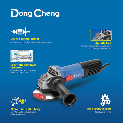 DONG CHENG PULIDORA ANGULAR 4-1/2" (115MM) 900W DSM21-115