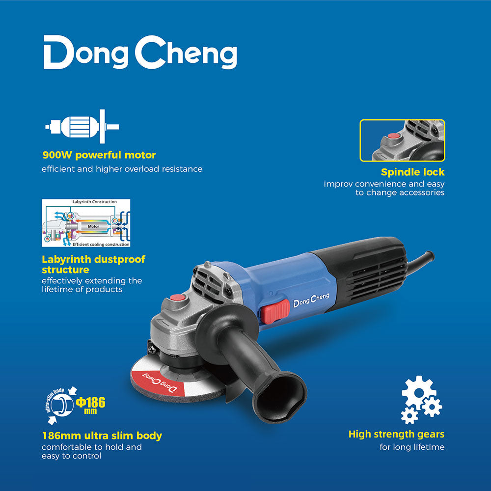 DONG CHENG PULIDORA ANGULAR 4-1/2" (115MM) 900W DSM21-115
