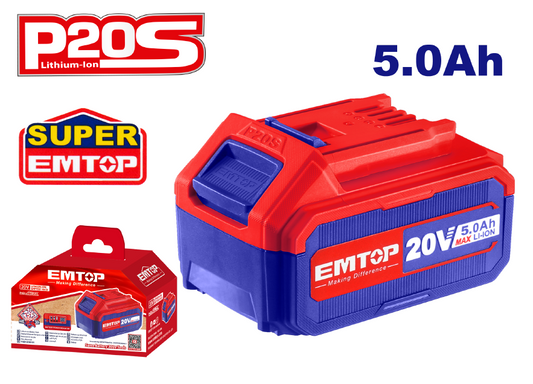 EMTOP BATERIA DE ION DE LITIO 5.0AH 20V EBPK20031