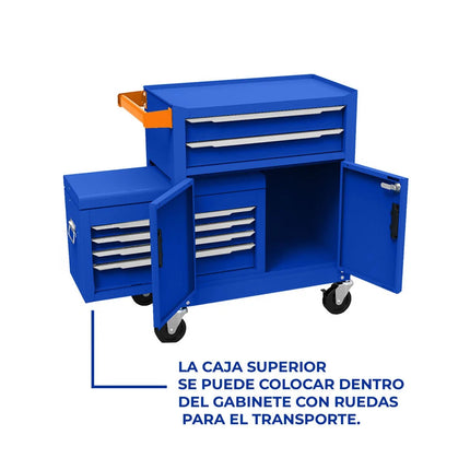 WADFOW CAJA DE HERRAMIENTAS RODANTE 616X330X1125MM 6 GAVETAS WCS4A08