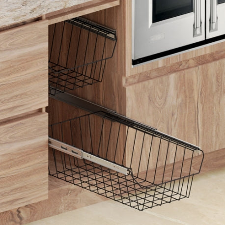 CANASTA CON RIEL EXTENSION 31.7 X 49 X 14 CM RIEL CIERRE LENTO - F4242
