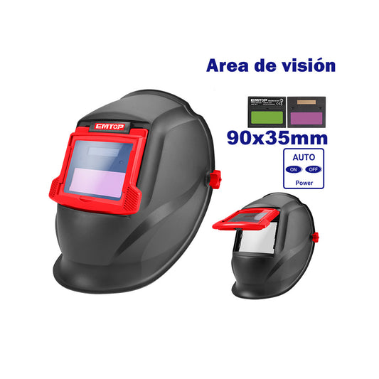 EMTOP CASCO DE SOLDADURA CON OSCURIMIENTO AUTOMATICO - EWHT0102