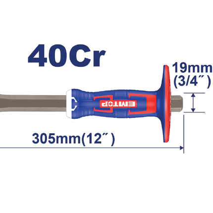 EMTOP CINCEL PLANO 12"X5/8"X1" ECCL251902