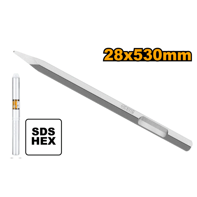 INGCO CINCEL SDS HEX DE PUNTA 28X520MM DBC04352011