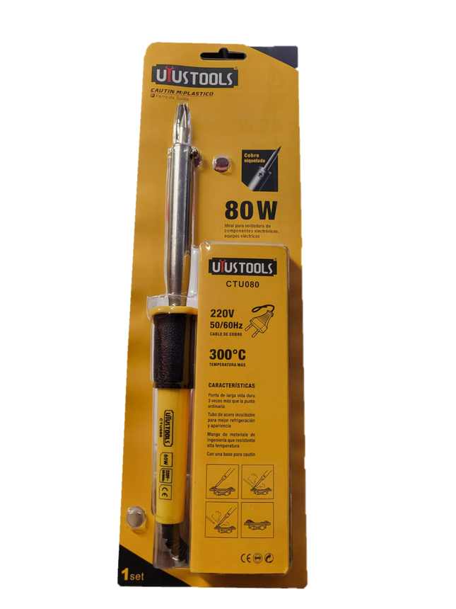 UYUSTOOLS CAUTIN M/PLASTICO 80W CTU080-P