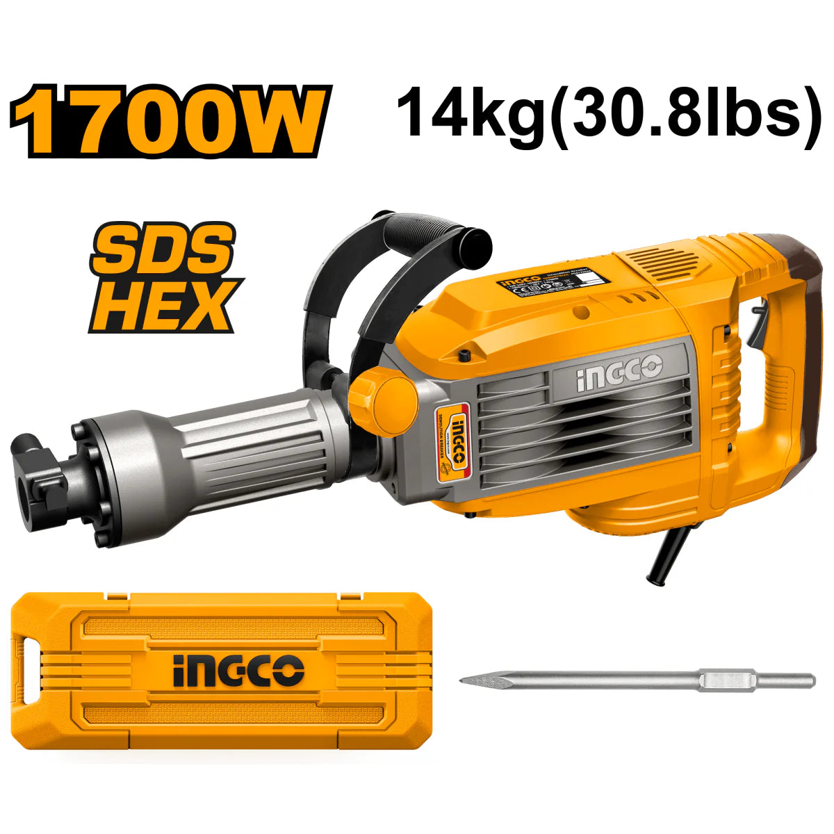 INGCO DEMOLEDOR 1700W 50J UPDB170068
