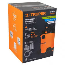 TRUPER ASPIRADORA SECO MOJADO CON SOPLADOR DESMONTABLE 5 GALONES 101521