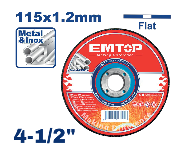 EMTOP DISCO DE CORTE 4-1/2" EACD121151