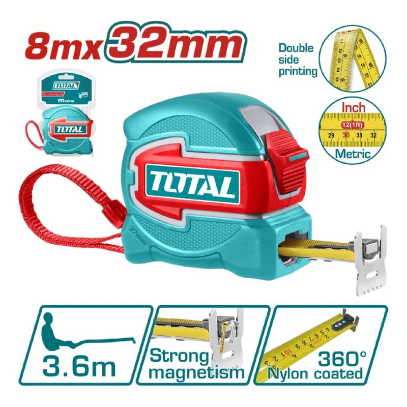 TOTAL METRO 8M X 32MM INDUSTRIAL TMT80832