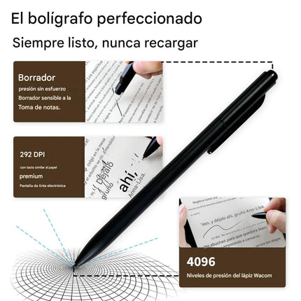 LECTOR DE LIBROS ELECTRONICO CON CUBIERTA DE LAPIZ OBTICO
