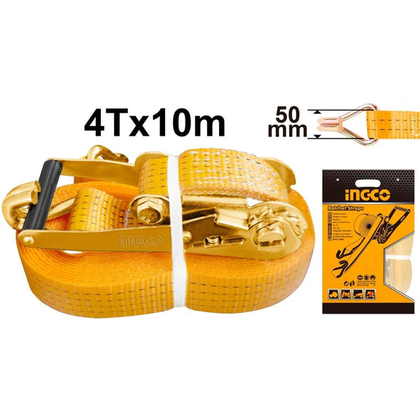 INGCO CINCHA CON RACHET 4T X 10M HRSP4101