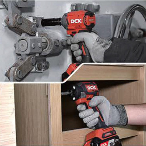 DCK COMBO LLAVE DE IMACTO INALAMBRICO 1/2" 20V Y ATORNILLADOR DE IMPACTO 4,0AH KDKIT29