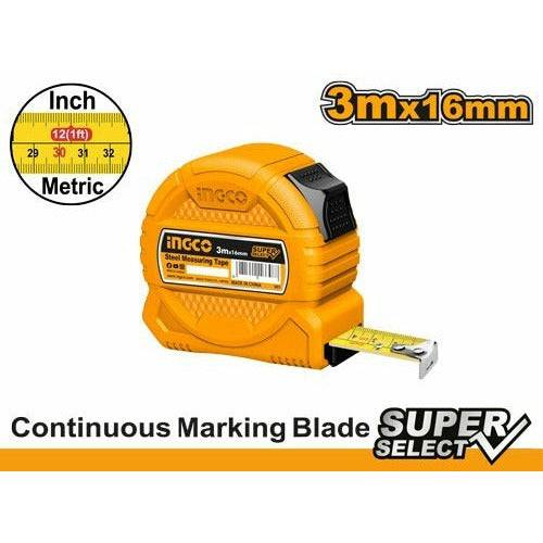 INGCO FLEXOMETRO 3 MTS X 16 MM HSMT39316