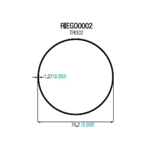 TUBO ALUMINIO CIRCULAR 3" RIEGO MATE - 0002 - TCCM14M