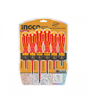 INGCO SET DESTORNILLADOR AISLADO 6PCS HKISD0608
