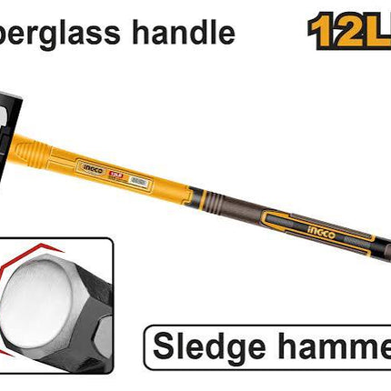 INGCO ALMADANA 12LB MANGO FIBRA DE VIDRIO HSM81598
