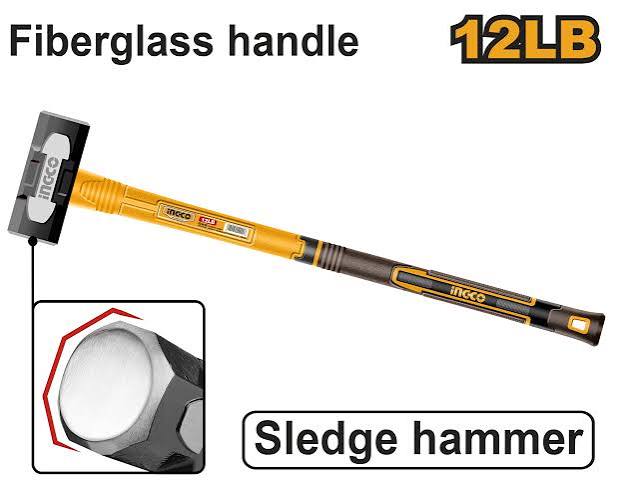 INGCO ALMADANA 12LB MANGO FIBRA DE VIDRIO HSM81598