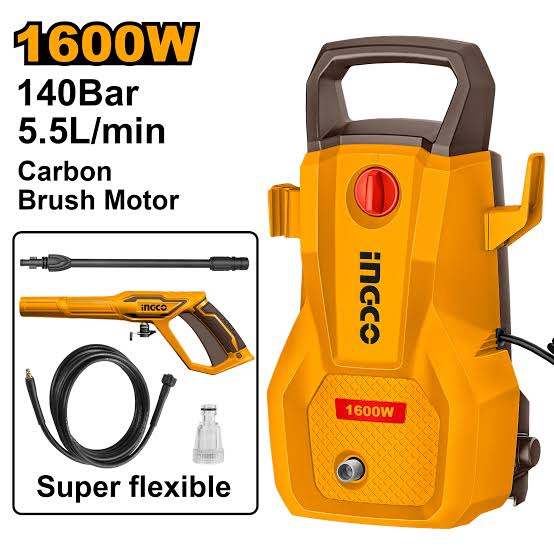 INGCO HIDROLAVADORA 1600W 2030 PSI UHPWR16008