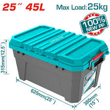 TOTAL CAJA DE ALMACENAJE PLÁSTICA 25" 45L TPBX0252