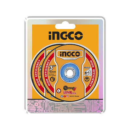 INGCO JUEGO DE DISCOS ABRASIVOS 3" DE CORTE Y PULIR DE METAL 5 UNIDADES MCD303768