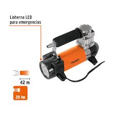 TRUPER COMPRESOR DE AIRE PORTATIL CON LINTERNA DE LED 12V 19999