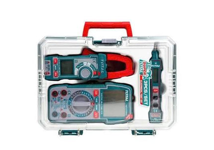 TOTAL KIT MEDIDOR DE CORRIENTE DIGITAL INCLUYE PROBADOR - TESTER - PINZA TOS24067
