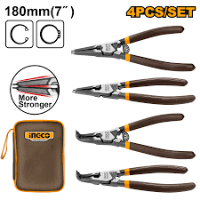 INGCO JUEGO DE ALICATES PARA ANILLOS DE SUJECION - 4 UND HCCPS26180