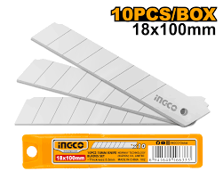 INGCO CUCHILLAS DE REPUESTO PARA BISTURI 18X100MM HKNSB112